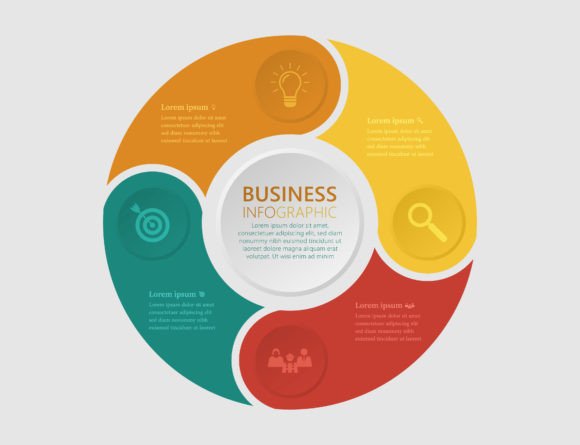 Business Infographic Template Chart Graphics