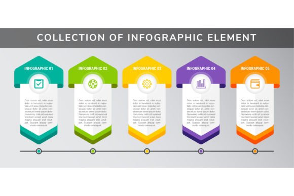 Half Hexagon Infographic