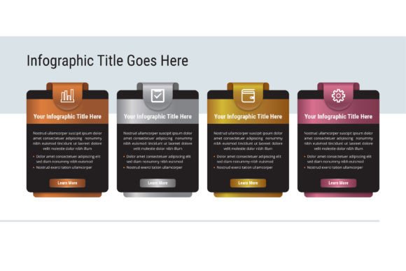 Infographic Luxury Four Column Graphics