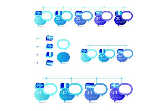 Language Courses Infographic Templates