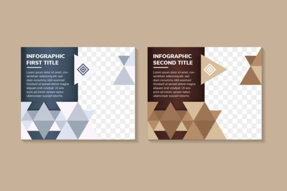 Triangle Pattern Infographic Graphics