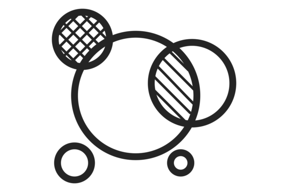 Venn Diagram Icon: Graphics for Infographics